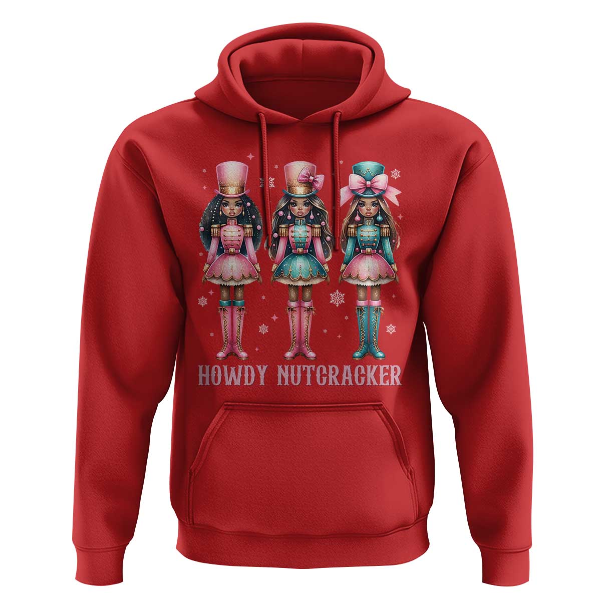 Howdy Nutcracker Cowgirl Christmas Western Country Hoodie - Wonder Print Shop