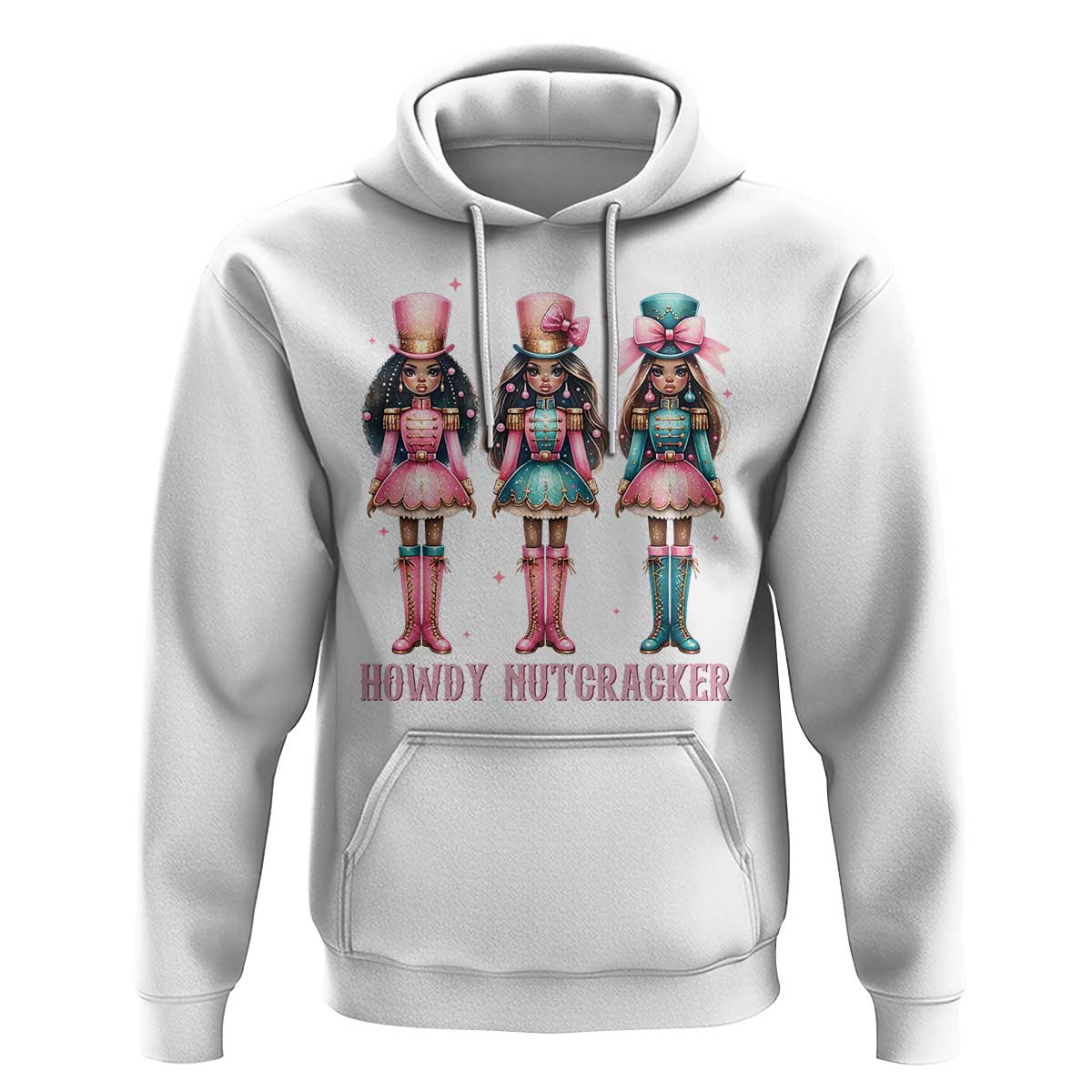 Howdy Nutcracker Cowgirl Christmas Western Country Hoodie - Wonder Print Shop