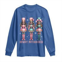 Howdy Nutcracker Cowgirl Christmas Western Country Long Sleeve Shirt - Wonder Print Shop