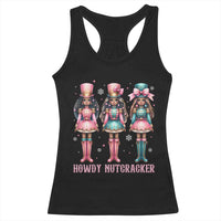 Howdy Nutcracker Cowgirl Christmas Western Country Racerback Tank Top - Wonder Print Shop