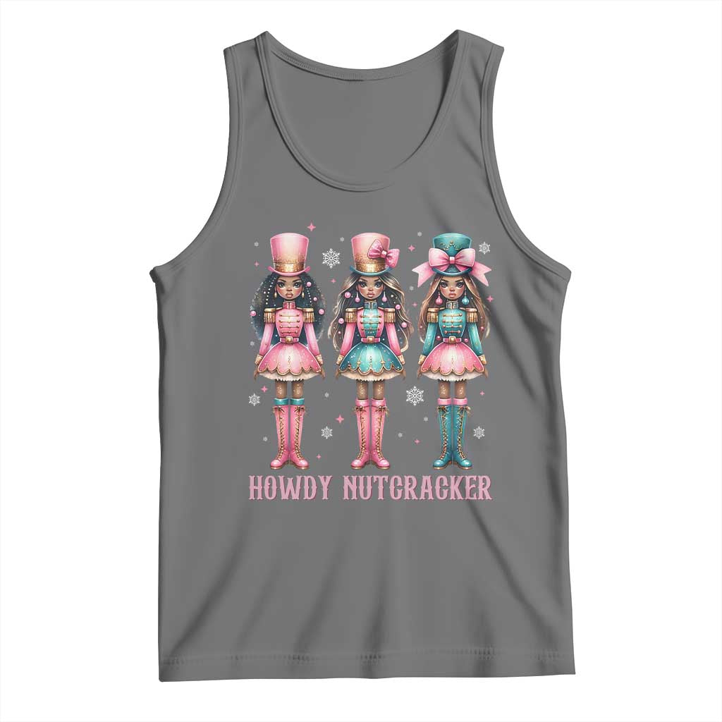 Howdy Nutcracker Cowgirl Christmas Western Country Tank Top - Wonder Print Shop