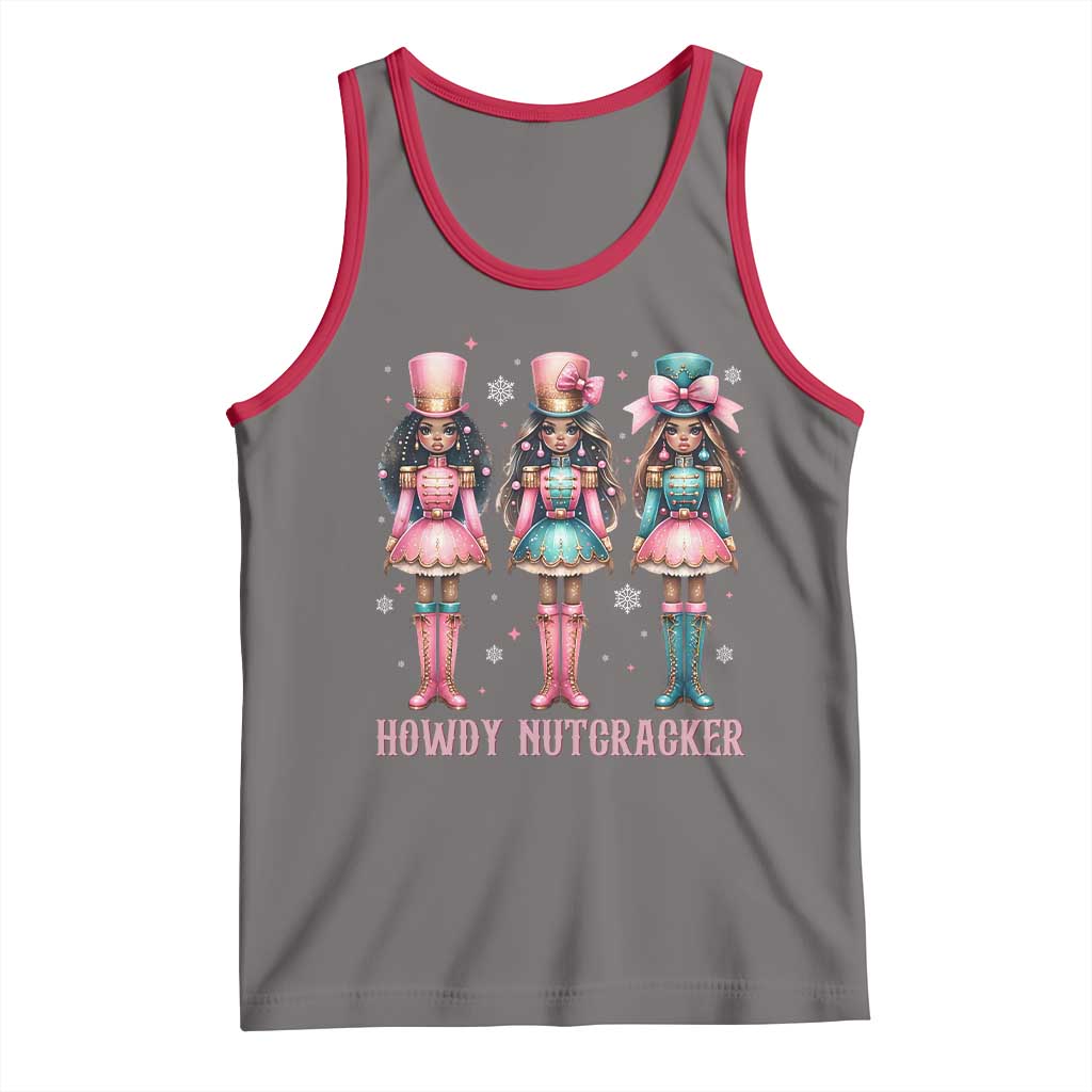 Howdy Nutcracker Cowgirl Christmas Western Country Tank Top - Wonder Print Shop