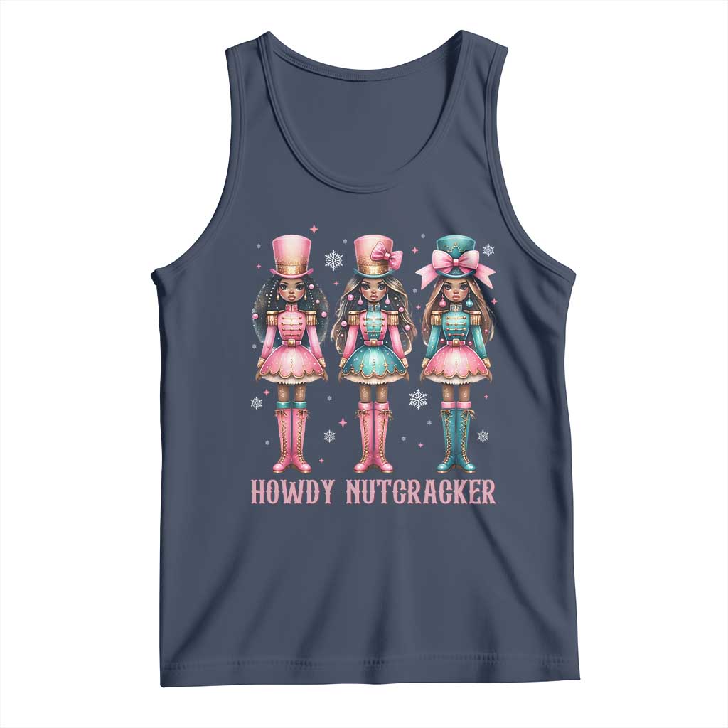 Howdy Nutcracker Cowgirl Christmas Western Country Tank Top - Wonder Print Shop