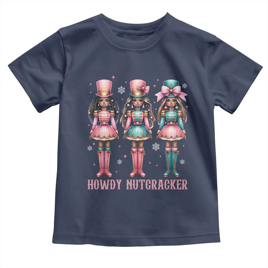 Howdy Nutcracker Cowgirl Christmas Western Country Toddler T Shirt - Wonder Print Shop