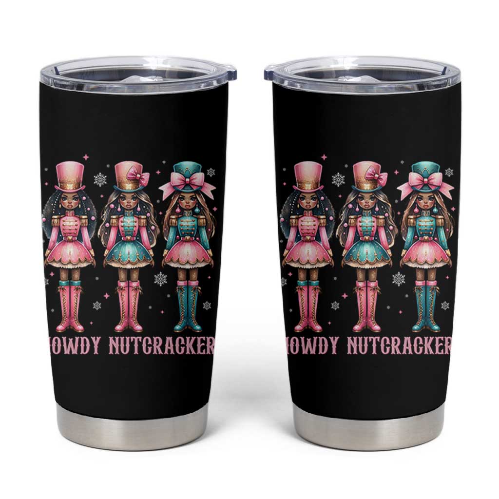 Howdy Nutcracker Cowgirl Christmas Western Country Tumbler Cup - Wonder Print Shop