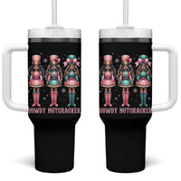 Howdy Nutcracker Cowgirl Christmas Western Country Tumbler With Handle - Wonder Print Shop