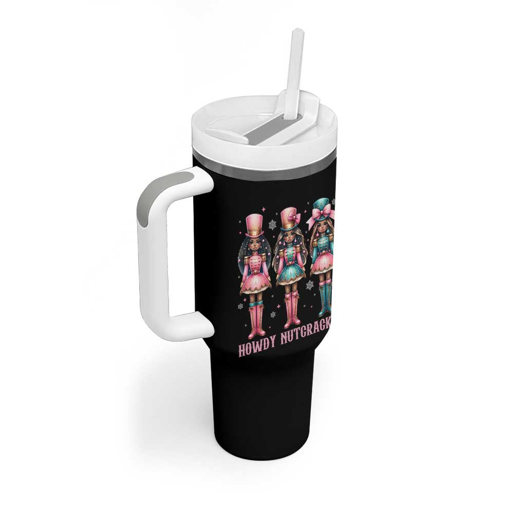 Howdy Nutcracker Cowgirl Christmas Western Country Tumbler With Handle - Wonder Print Shop