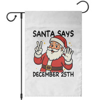 Santa Christmas December 25th Season Garden Flag - Wonder Print Shop