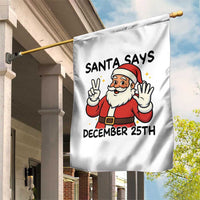 Santa Christmas December 25th Season Garden Flag - Wonder Print Shop