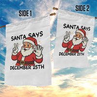Santa Christmas December 25th Season Garden Flag - Wonder Print Shop