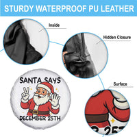 Santa Christmas December 25th Season Spare Tire Cover - Wonder Print Shop