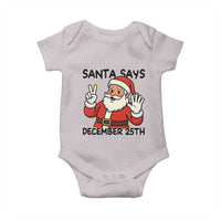 Santa Christmas December 25th Season Baby Onesie - Wonder Print Shop