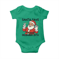 Santa Christmas December 25th Season Baby Onesie - Wonder Print Shop