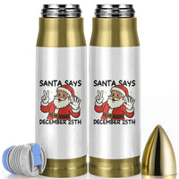 Santa Christmas December 25th Season Bullet Tumbler - Wonder Print Shop