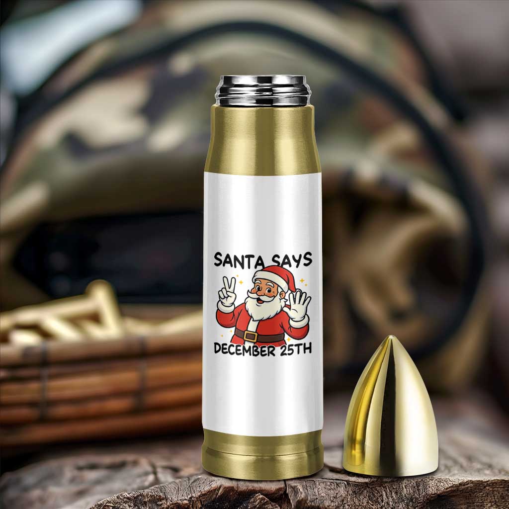 Santa Christmas December 25th Season Bullet Tumbler - Wonder Print Shop