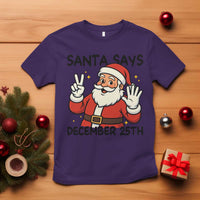 Santa Christmas December 25th Season T Shirt - Wonder Print Shop