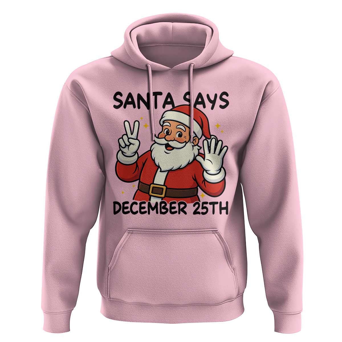 Santa Christmas December 25th Season Hoodie - Wonder Print Shop