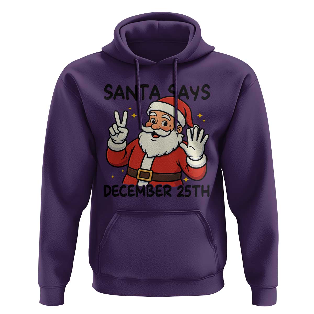 Santa Christmas December 25th Season Hoodie - Wonder Print Shop