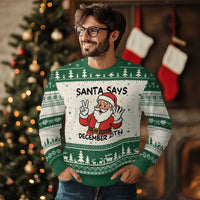 Santa Xmas December 25th Season Ugly Christmas Sweater - Wonder Print Shop