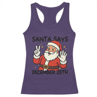 Santa Christmas December 25th Season Racerback Tank Top - Wonder Print Shop