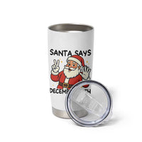 Santa Christmas December 25th Season Tumbler Cup - Wonder Print Shop