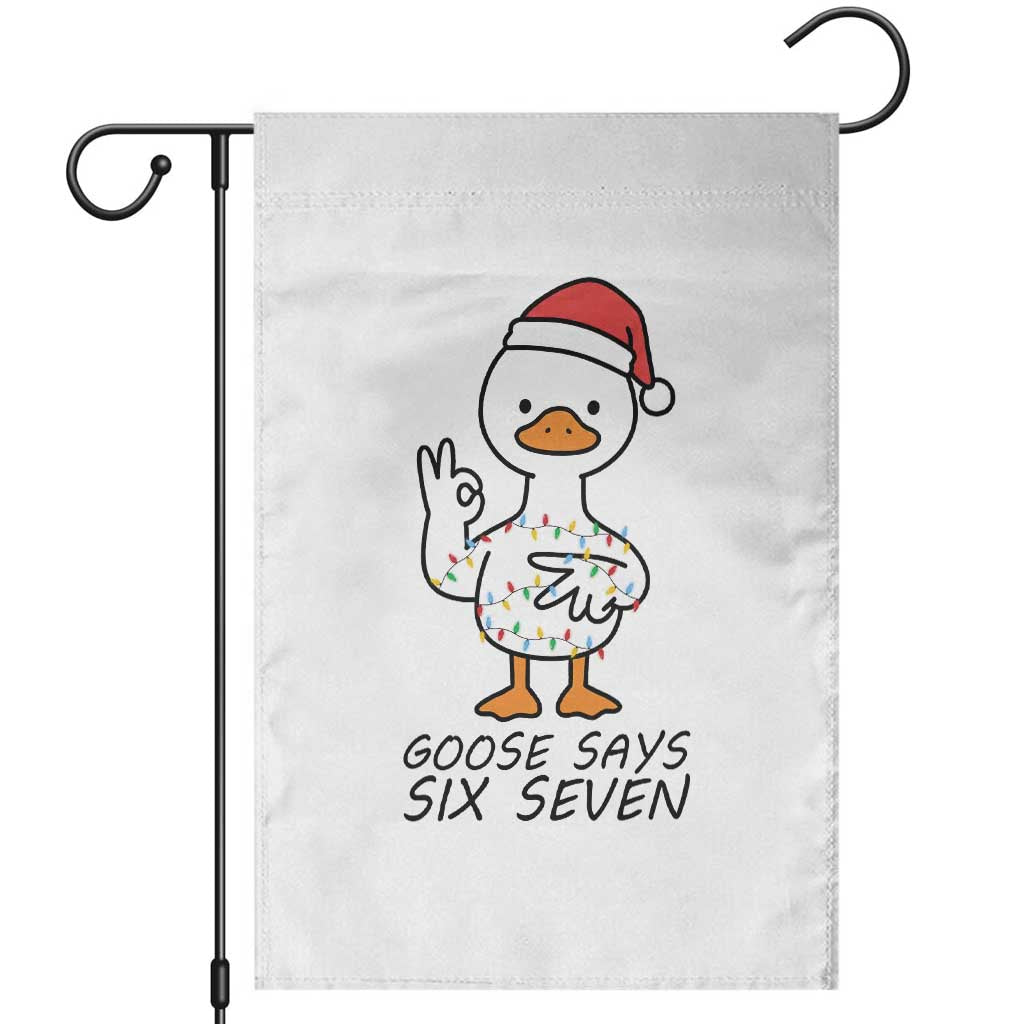 67 Six Seven Chirtsmas Meme Garden Flag Funny Silly Goose - Wonder Print Shop