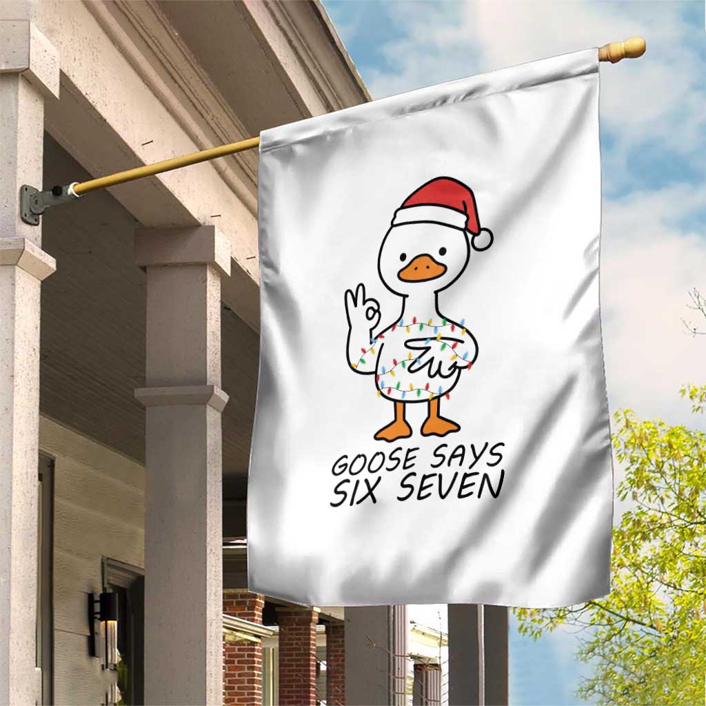 67 Six Seven Chirtsmas Meme Garden Flag Funny Silly Goose - Wonder Print Shop