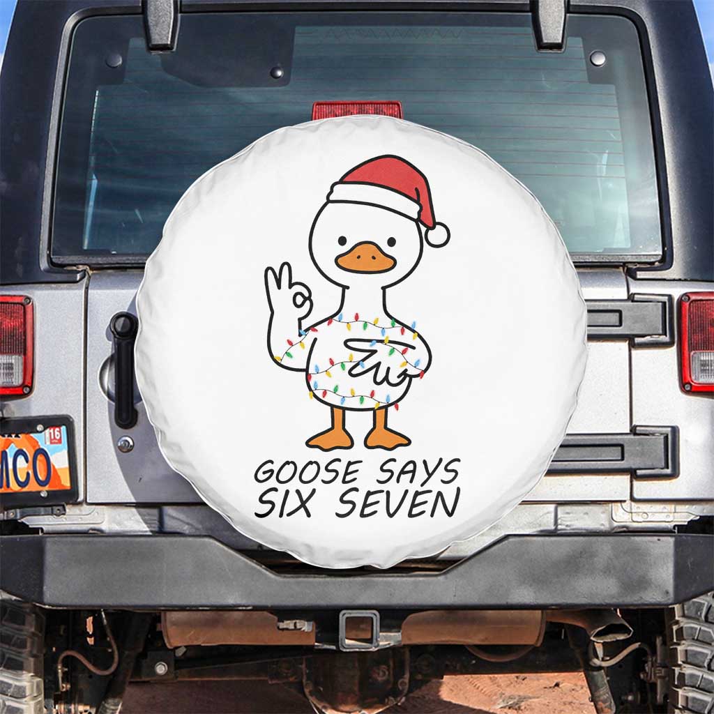 67 Six Seven Chirtsmas Meme Spare Tire Cover Funny Silly Goose - Wonder Print Shop
