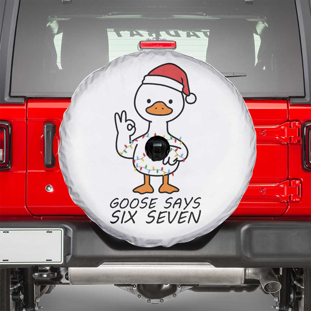 67 Six Seven Chirtsmas Meme Spare Tire Cover Funny Silly Goose - Wonder Print Shop