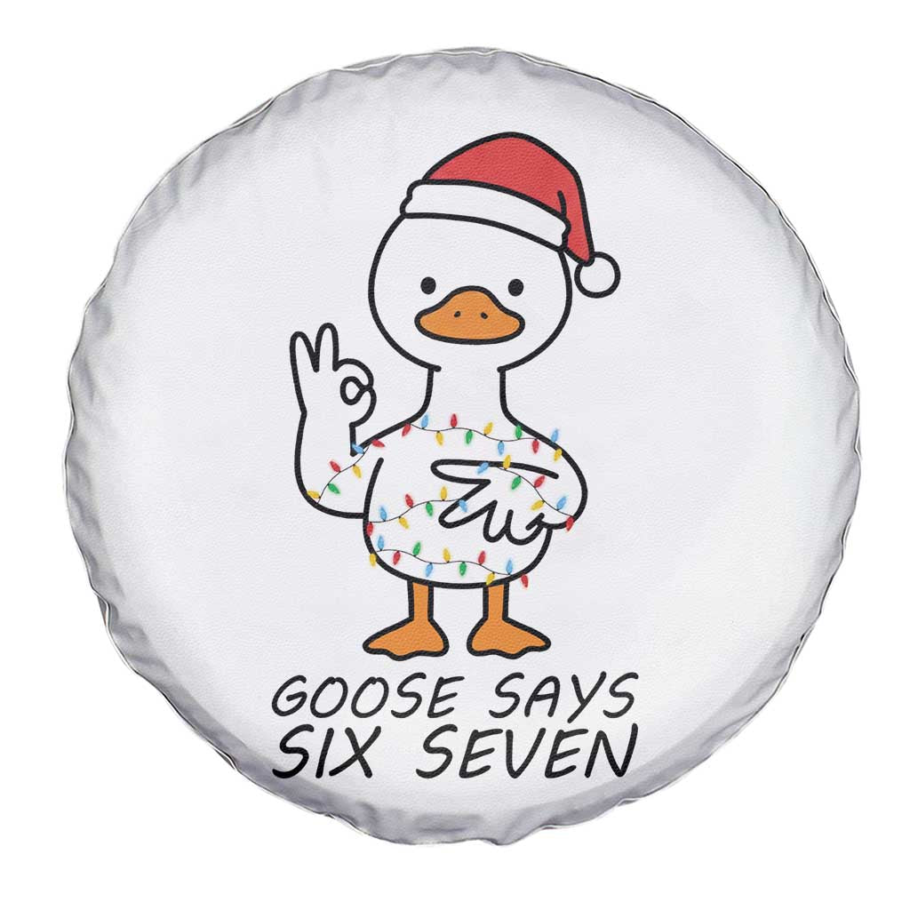 67 Six Seven Chirtsmas Meme Spare Tire Cover Funny Silly Goose - Wonder Print Shop