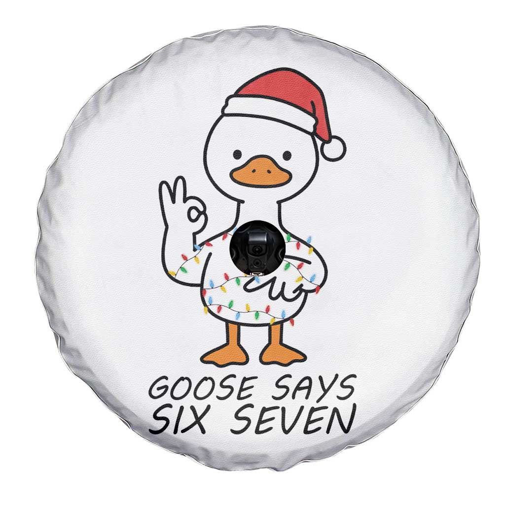 67 Six Seven Chirtsmas Meme Spare Tire Cover Funny Silly Goose - Wonder Print Shop