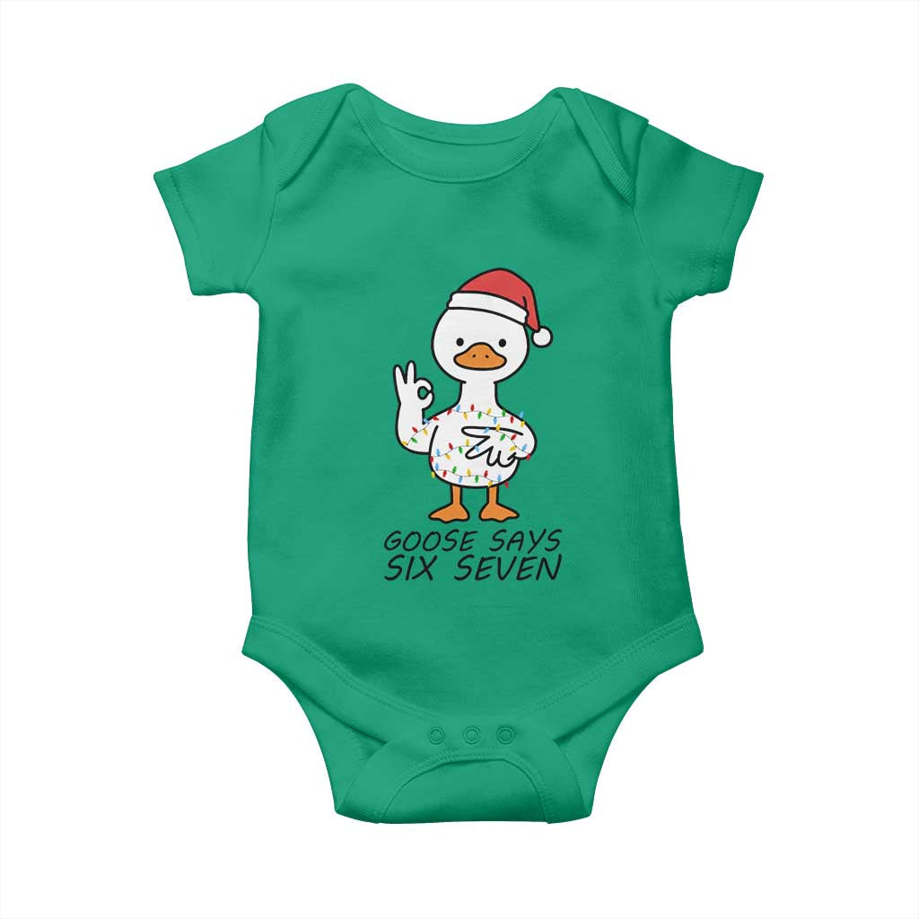 67 Six Seven Chirtsmas Meme Baby Onesie Funny Silly Goose - Wonder Print Shop