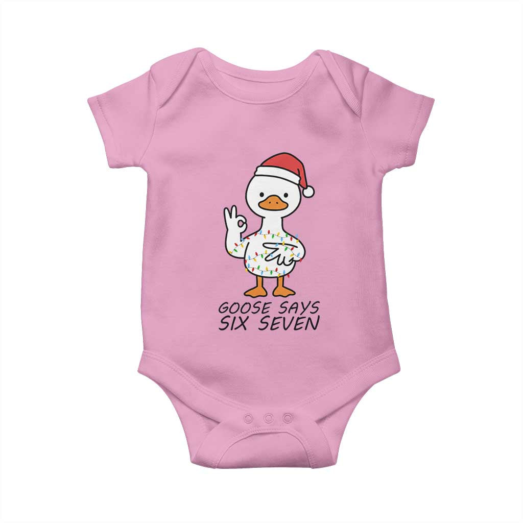 67 Six Seven Chirtsmas Meme Baby Onesie Funny Silly Goose - Wonder Print Shop