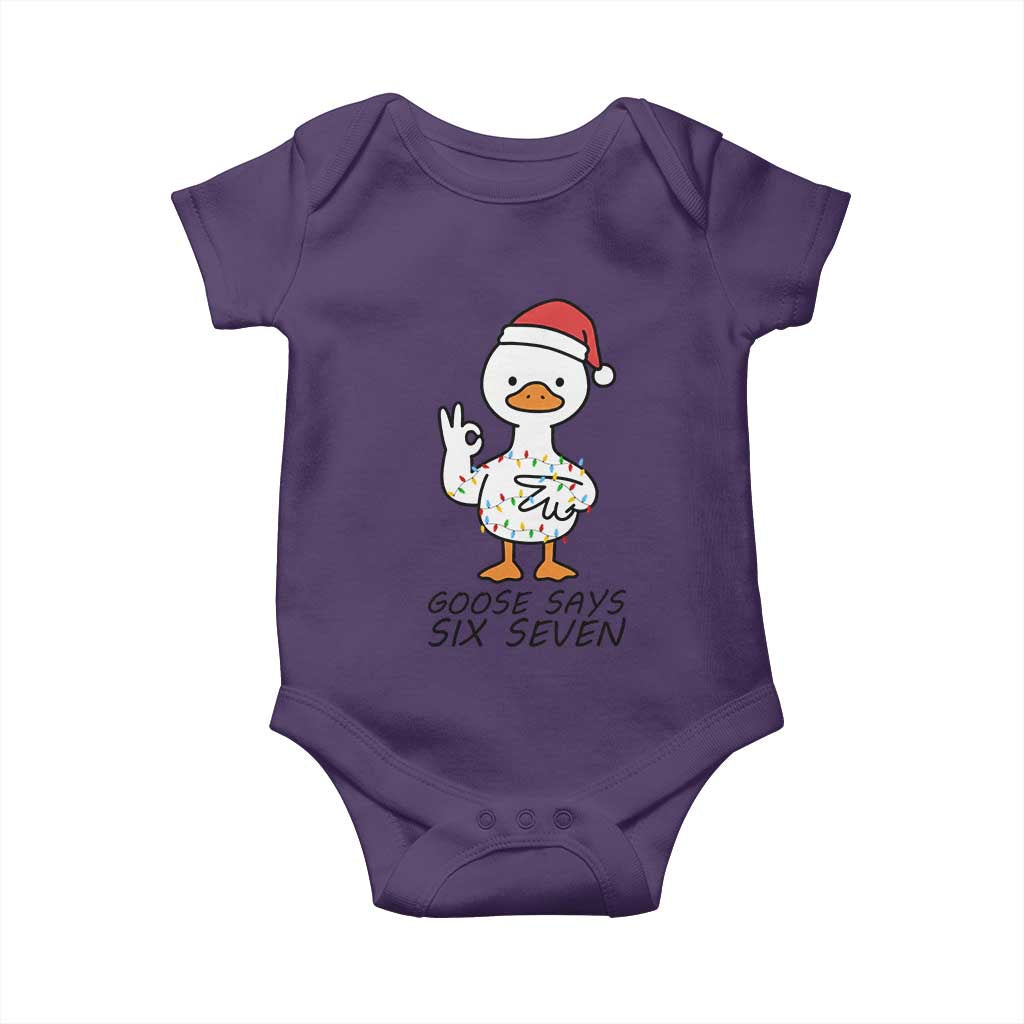 67 Six Seven Chirtsmas Meme Baby Onesie Funny Silly Goose - Wonder Print Shop