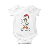 67 Six Seven Chirtsmas Meme Baby Onesie Funny Silly Goose - Wonder Print Shop