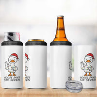 67 Six Seven Chirtsmas Meme 4 in 1 Can Cooler Tumbler Funny Silly Goose - Wonder Print Shop