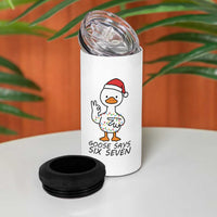 67 Six Seven Chirtsmas Meme 4 in 1 Can Cooler Tumbler Funny Silly Goose - Wonder Print Shop