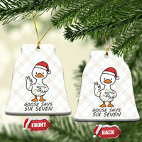 67 Six Seven Chirtsmas Meme Ceramic Ornament Funny Silly Goose - Wonder Print Shop
