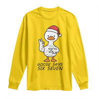 67 Six Seven Chirtsmas Meme Long Sleeve Shirt Funny Silly Goose - Wonder Print Shop