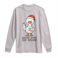67 Six Seven Chirtsmas Meme Long Sleeve Shirt Funny Silly Goose - Wonder Print Shop