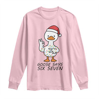 67 Six Seven Chirtsmas Meme Long Sleeve Shirt Funny Silly Goose - Wonder Print Shop