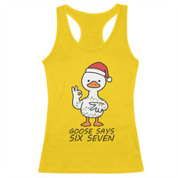 67 Six Seven Chirtsmas Meme Racerback Tank Top Funny Silly Goose - Wonder Print Shop