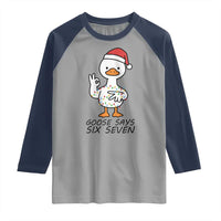 67 Six Seven Chirtsmas Meme Raglan Shirt Funny Silly Goose - Wonder Print Shop