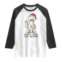 67 Six Seven Chirtsmas Meme Raglan Shirt Funny Silly Goose - Wonder Print Shop