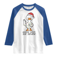 67 Six Seven Chirtsmas Meme Raglan Shirt Funny Silly Goose - Wonder Print Shop