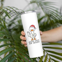 67 Six Seven Chirtsmas Meme Skinny Tumbler Funny Silly Goose - Wonder Print Shop