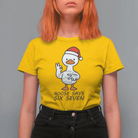 67 Six Seven Chirtsmas Meme T Shirt For Women Funny Silly Goose - Wonder Print Shop