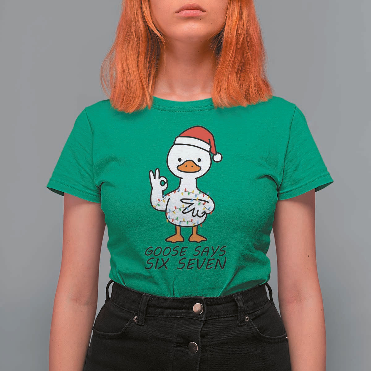 67 Six Seven Chirtsmas Meme T Shirt For Women Funny Silly Goose - Wonder Print Shop