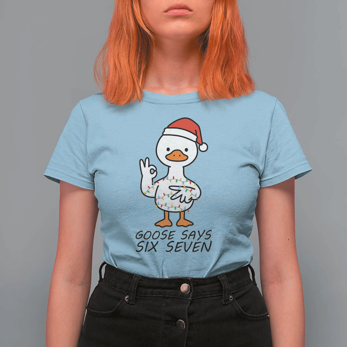 67 Six Seven Chirtsmas Meme T Shirt For Women Funny Silly Goose - Wonder Print Shop