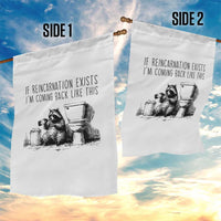 Funny Drunk Raccoon Garden Flag Trashed Panda Meme - Wonder Print Shop